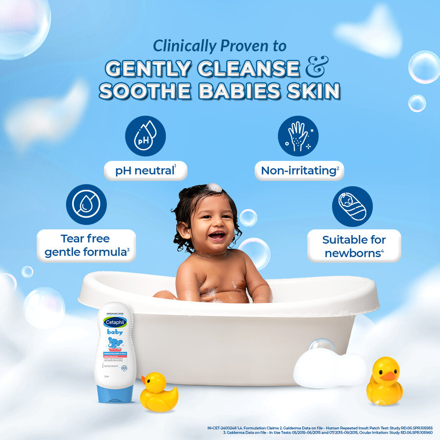 Cetaphil Baby Moisturizing Bath & Wash – Gentle Care for Newborn Skin