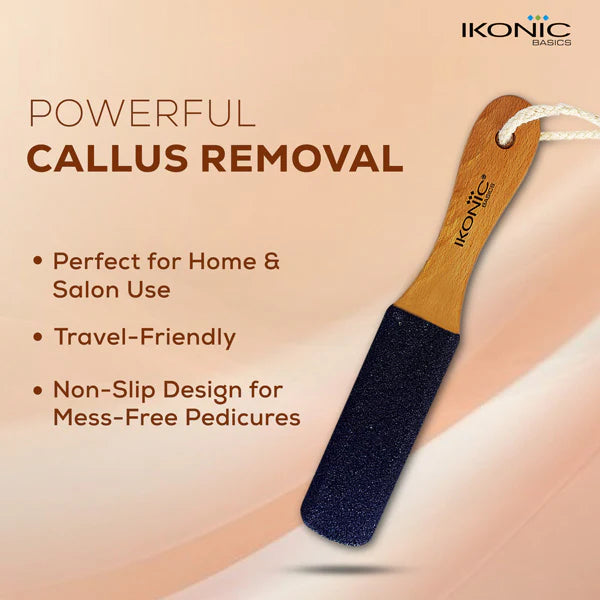 Ikonic Basics U Shape Curvy Wooden Foot File IKB-1114C