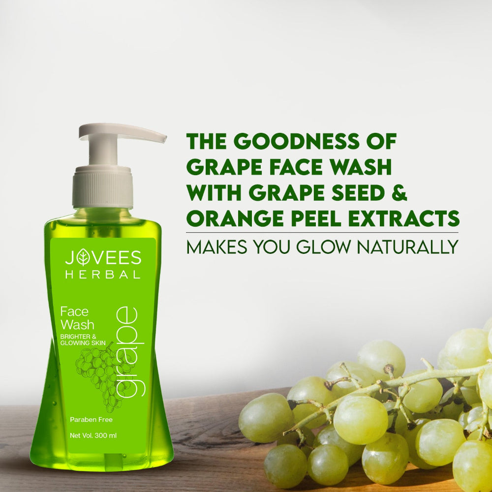 Jovees Grape Face Wash With Grape Seed & Orange Peel Extracts