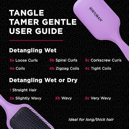 Denman D90L, Tangle Tamer Ultra Violet