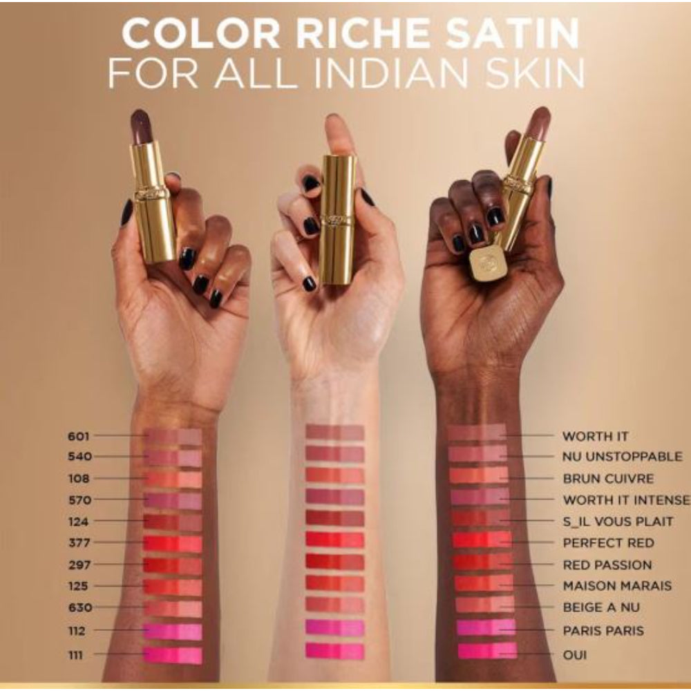 L'Oreal Paris Color Riche Satin Lipstick (4.3g)