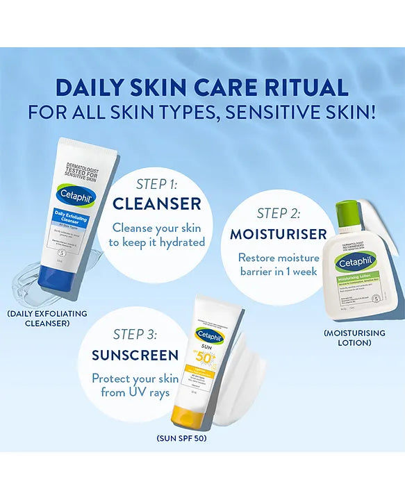 Cetaphil Daily Exfoliating Cleanser – Gentle Exfoliation for Healthy, Glowing Skin