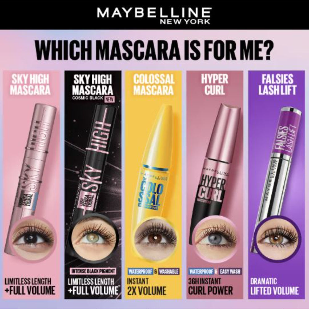 Maybelline New York Lash Sensational Sky-High Mascara, Lengthening & Waterproof (6ml)