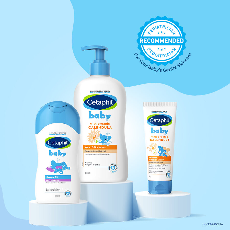 Cetaphil Baby Massage Oil – Nourishing & Protective Daily Care