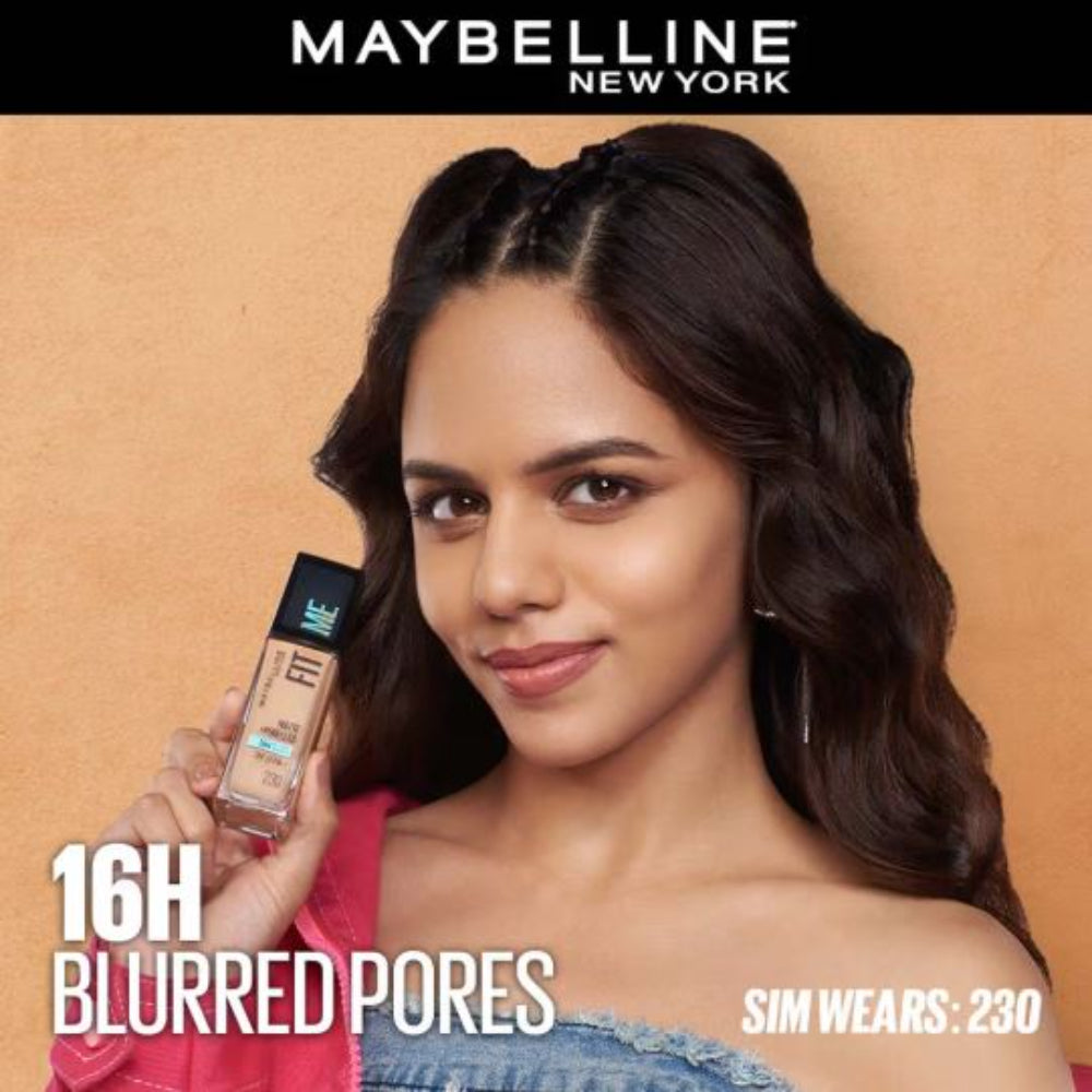 Maybelline New York Fit Me Matte+Poreless 16H Oil Control Foundation With SPF 22 PA++ (30ml)
