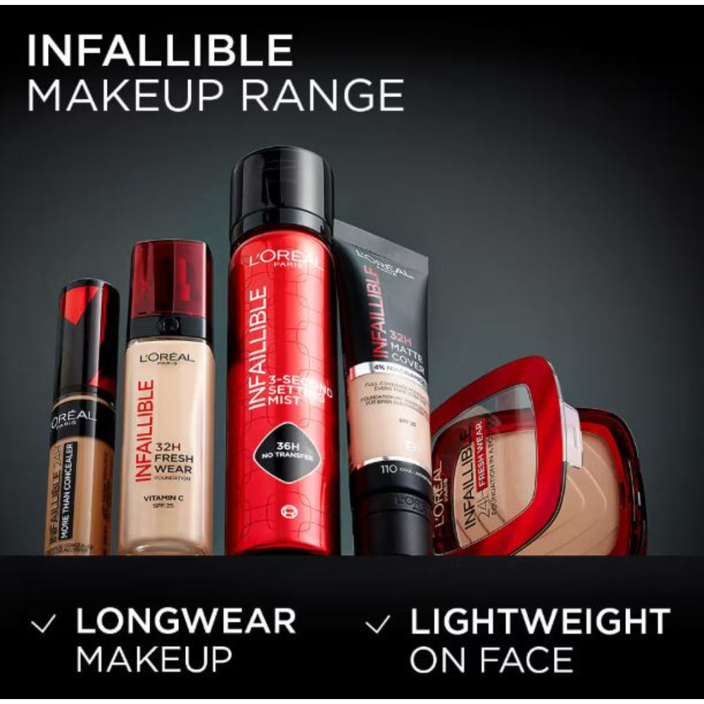 L'Oreal Paris Infallible 3-Second Setting Spray, 36hr Long Lasting Makeup