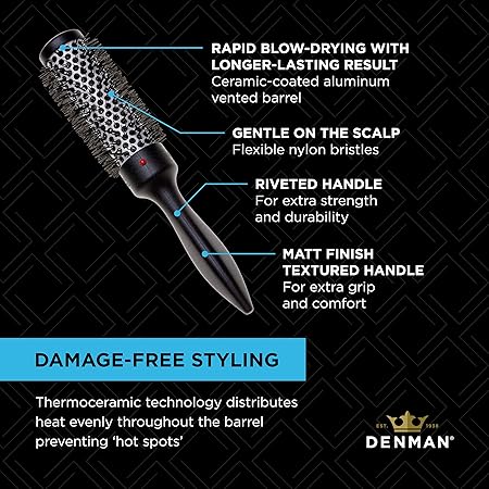 Denman Small Hot Curl, D 74 - 30mm