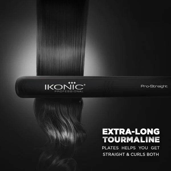 Ikonic Professional Pro Straight Black Hair Straightener