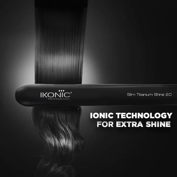 Ikonic Professional Slim Titanium Shine 2.0 Hair Straightener