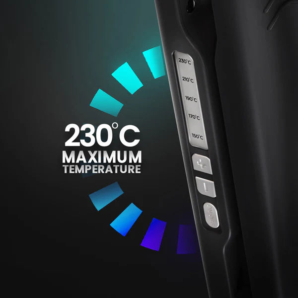 Ikonic Professional Pro Straight Black Hair Straightener