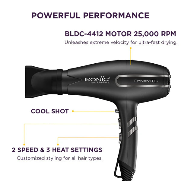 Ikonic Professional Dynamite+ Hair Dryer