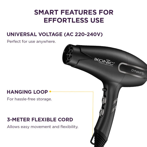 Ikonic Professional Dynamite+ Hair Dryer