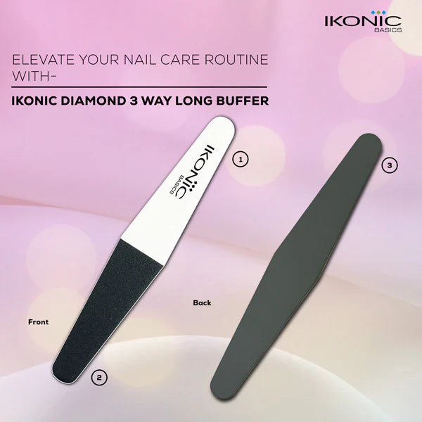 Ikonic Basics Diamond 3 Way Long Buffer  IKB-722K