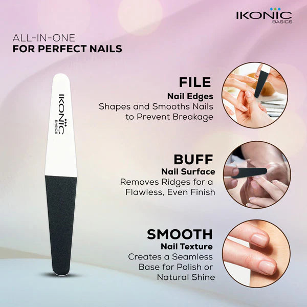 Ikonic Basics Diamond 3 Way Long Buffer  IKB-722K