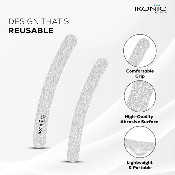Ikonic Basics 7" Banana Shaped Nail Emery File IKB-720K
