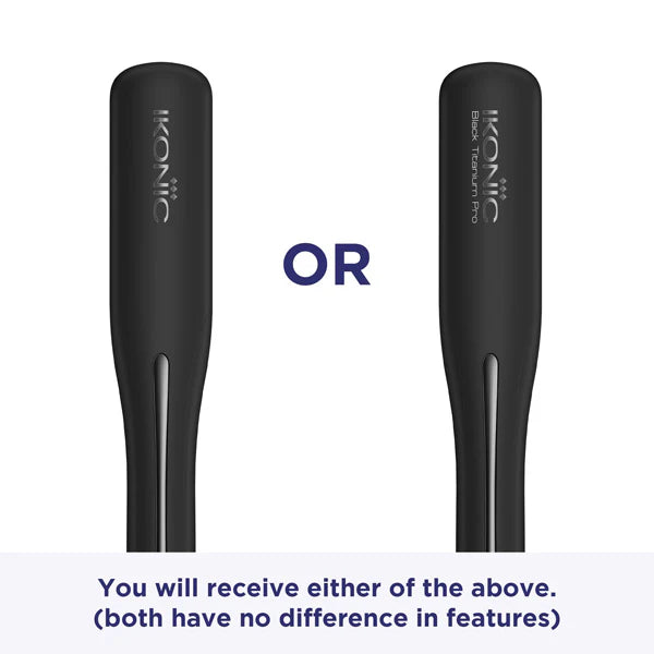 Ikonic Professional Black Titanium Pro Hair Straightener