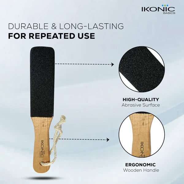 Ikonic Basics Wooden Foot File    IKB-706C