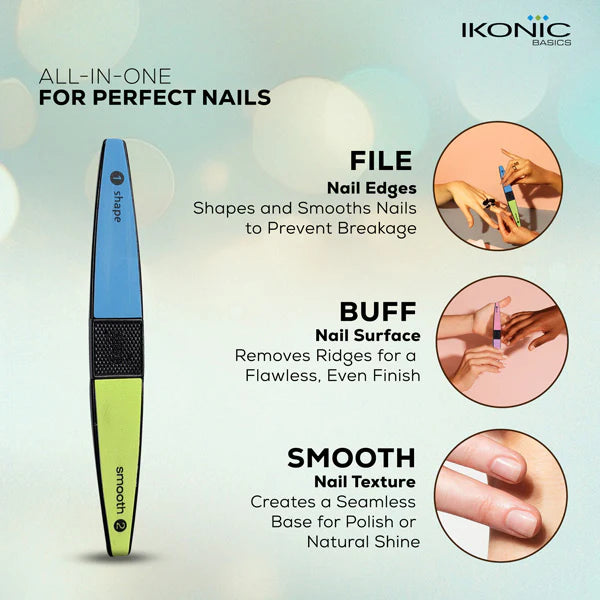 Ikonic Basics Nail Buffer 4 in 1    IKB-712C