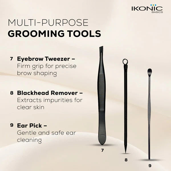 Ikonic Basics 9 in 1  Manicure Kit    IKB-173-2C