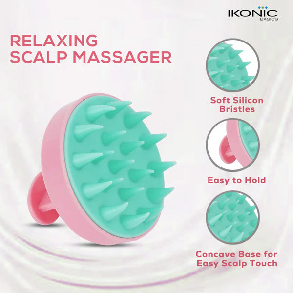 Ikonic Basics Scalp Massager & Shampoo Brush  IKB-053C