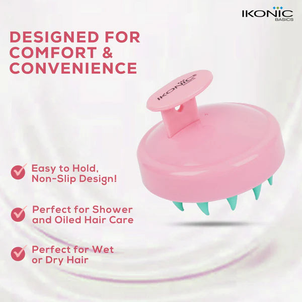 Ikonic Basics Scalp Massager & Shampoo Brush  IKB-053C