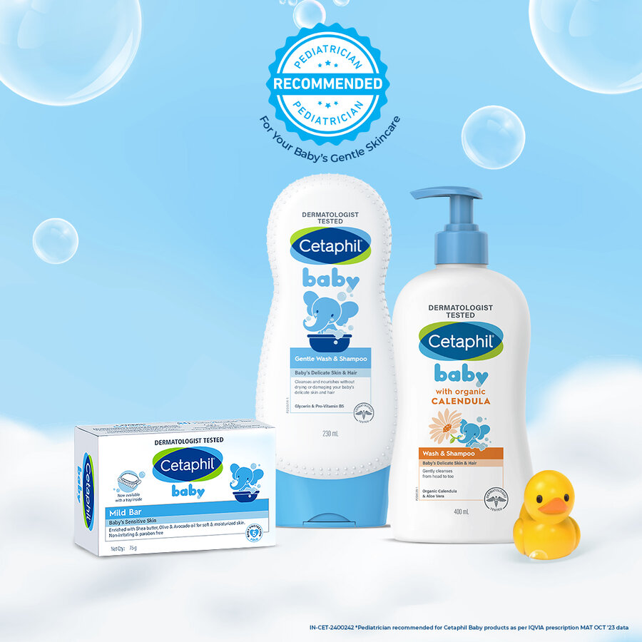 Cetaphil Baby Mild Bar – Gentle Cleansing & Natural Moisturization for Delicate Skin