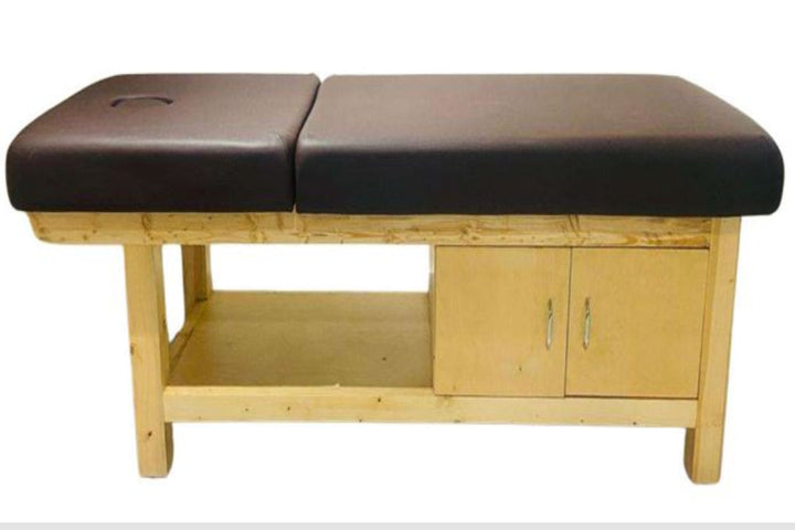 Delmore - AAYUSH Spa Massage Bed – Adjustable Backrest, PU Foam Cushioning & Dual-Side Storage for Professional Use
