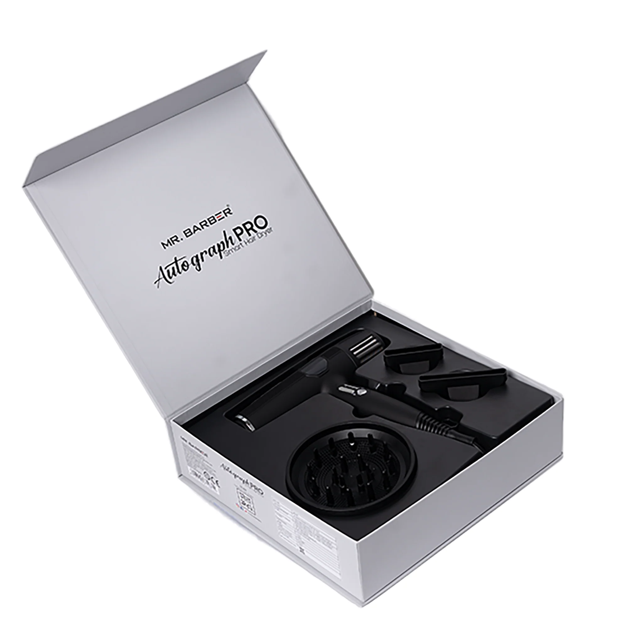 Mr. Barber Autograph Pro Smart Hair Dryer 2400 Watts - Black | Bldc Motor 70000 RPM | Quick Dry 5 Heat Modes