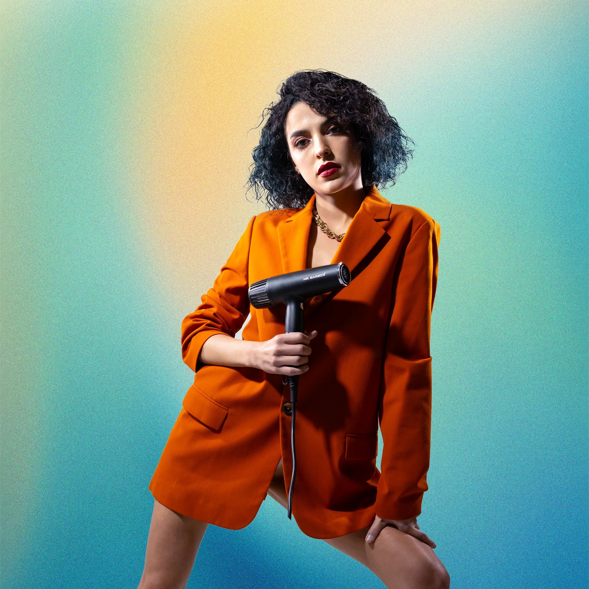 Mr. Barber Autograph Pro Smart Hair Dryer 2400 Watts - Black | Bldc Motor 70000 RPM | Quick Dry 5 Heat Modes