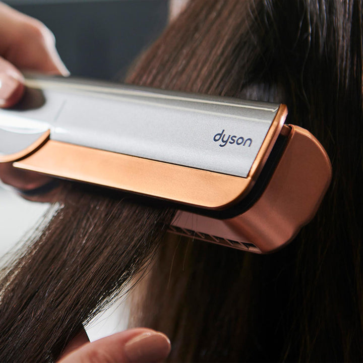 Dyson Airstrait™ dryer and straightener (Red velvet and gold)