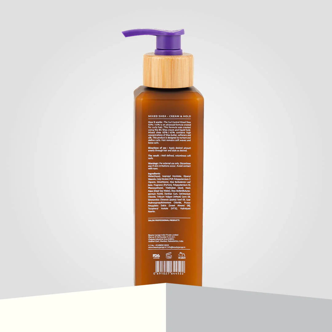 Beauty Garage - Shea Retention Curl Leave-In Moisturizer 60% Cream & 40% Hold Gel