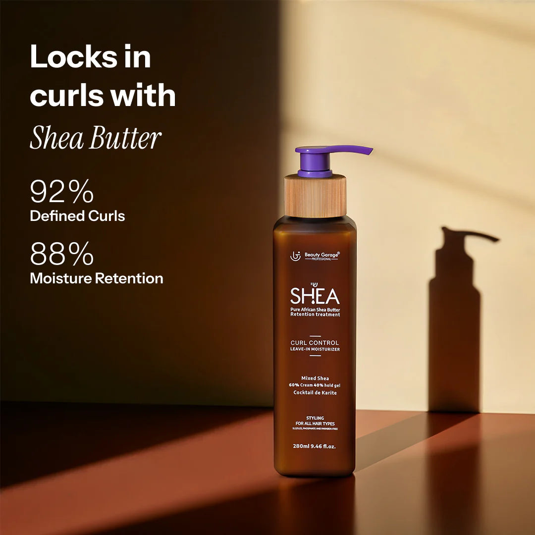Beauty Garage - Shea Retention Curl Leave-In Moisturizer 60% Cream & 40% Hold Gel