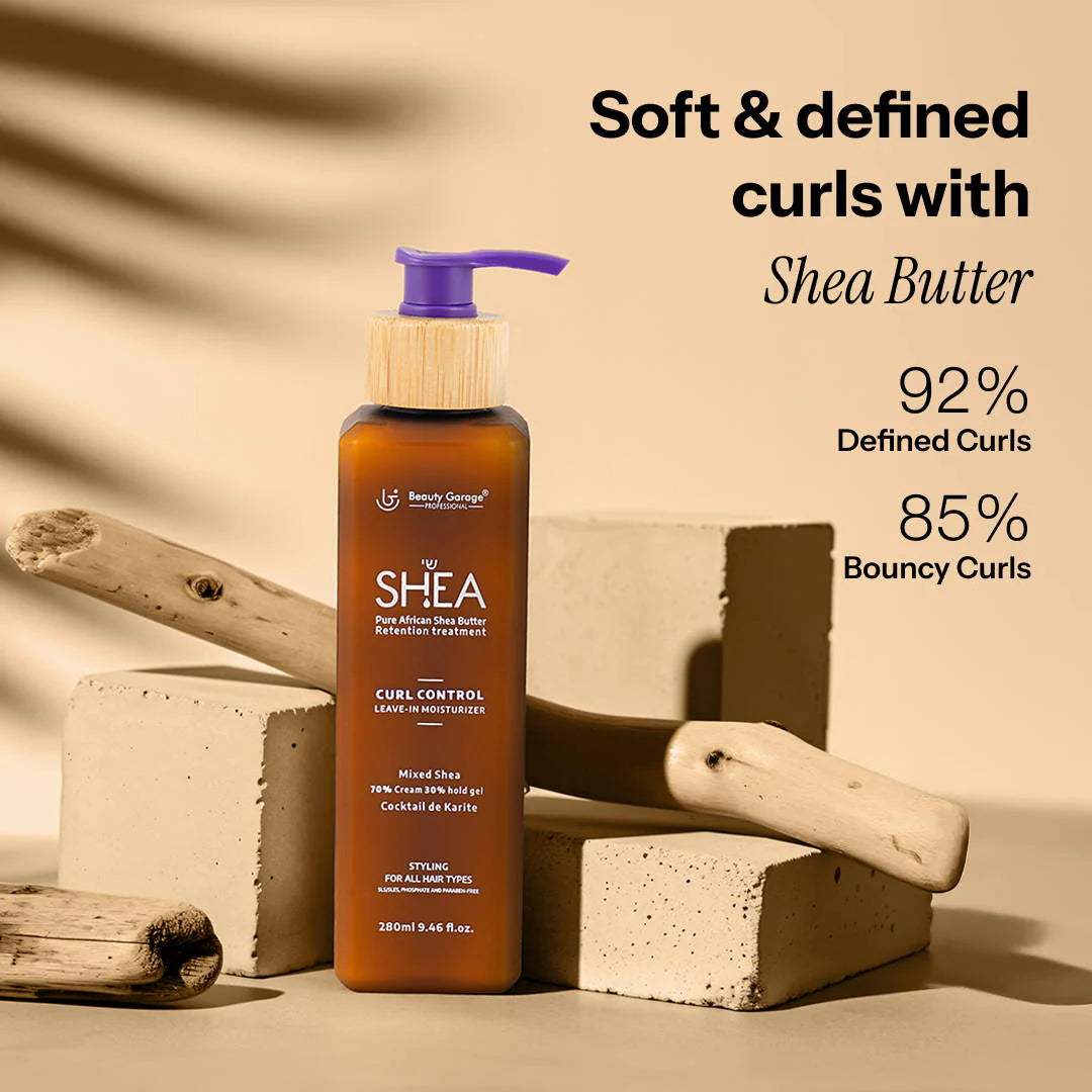 Beauty Garage - Shea Retention Curl Leave-In Moisturizer 80% Cream & 20% Hold Gel