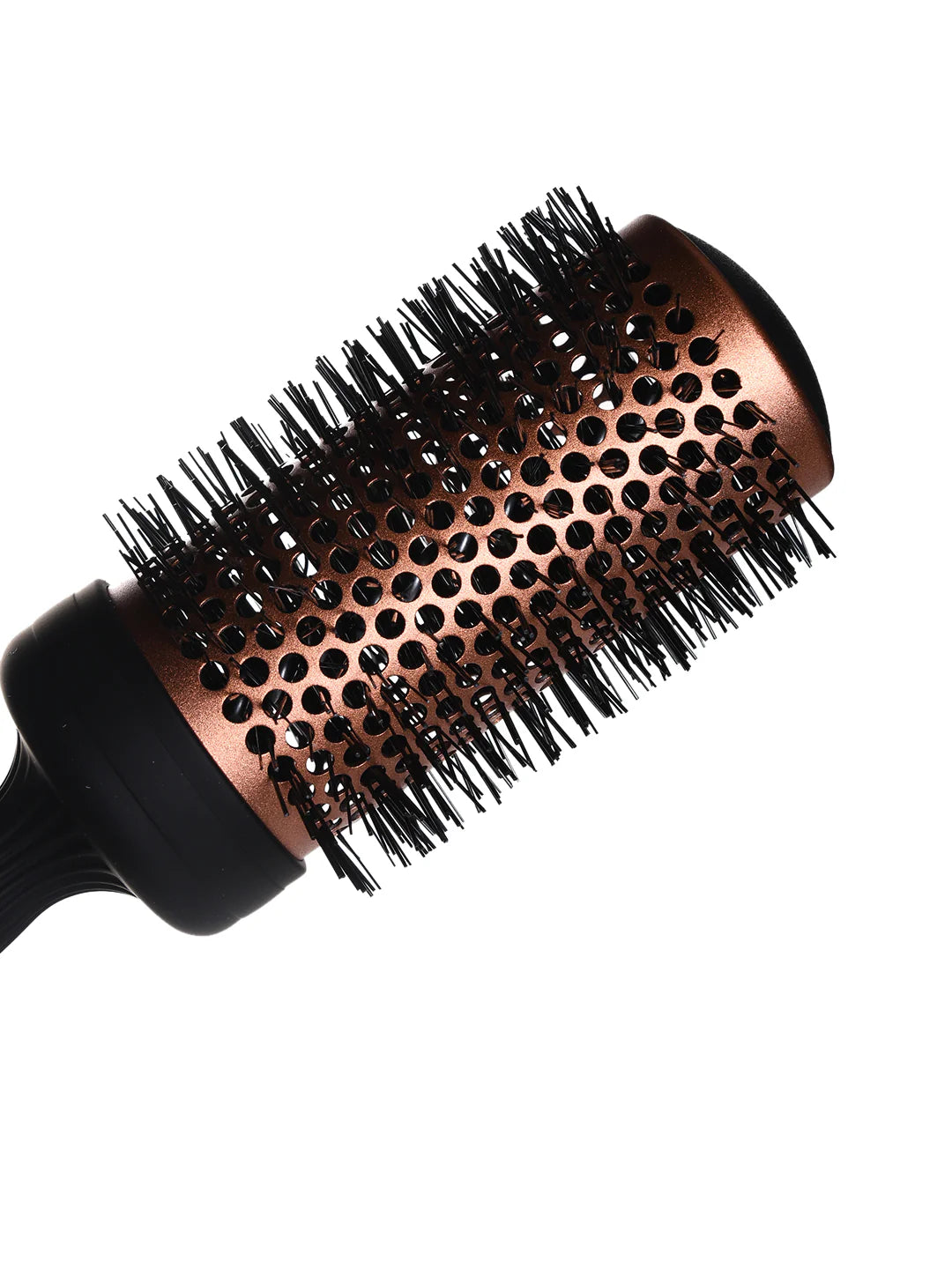 Mr Barber Copper Ceramic Barrel Hair Brush - 53 mm, Round Thermal Brush-Black & Copper/Blow Dry Brush - 1 Piece