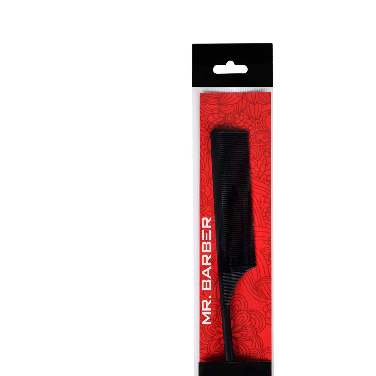 Mr. Barber MB-CO06 Rat Tail Carbon Comb | Heat-Resistant, Anti-Static Professional Hair Styling Comb - 1 Piece