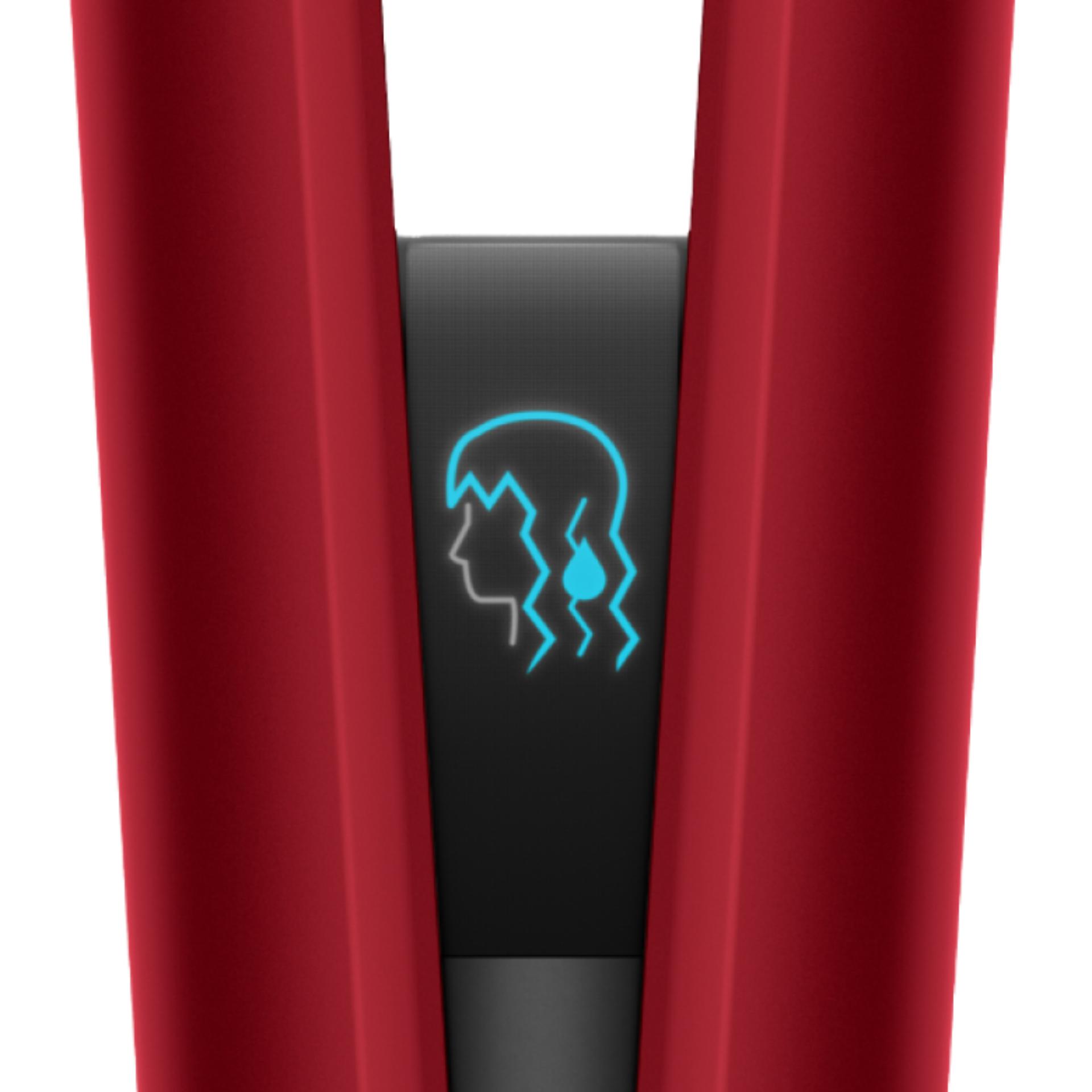 Dyson Airstrait™ dryer and straightener (Red velvet and gold)