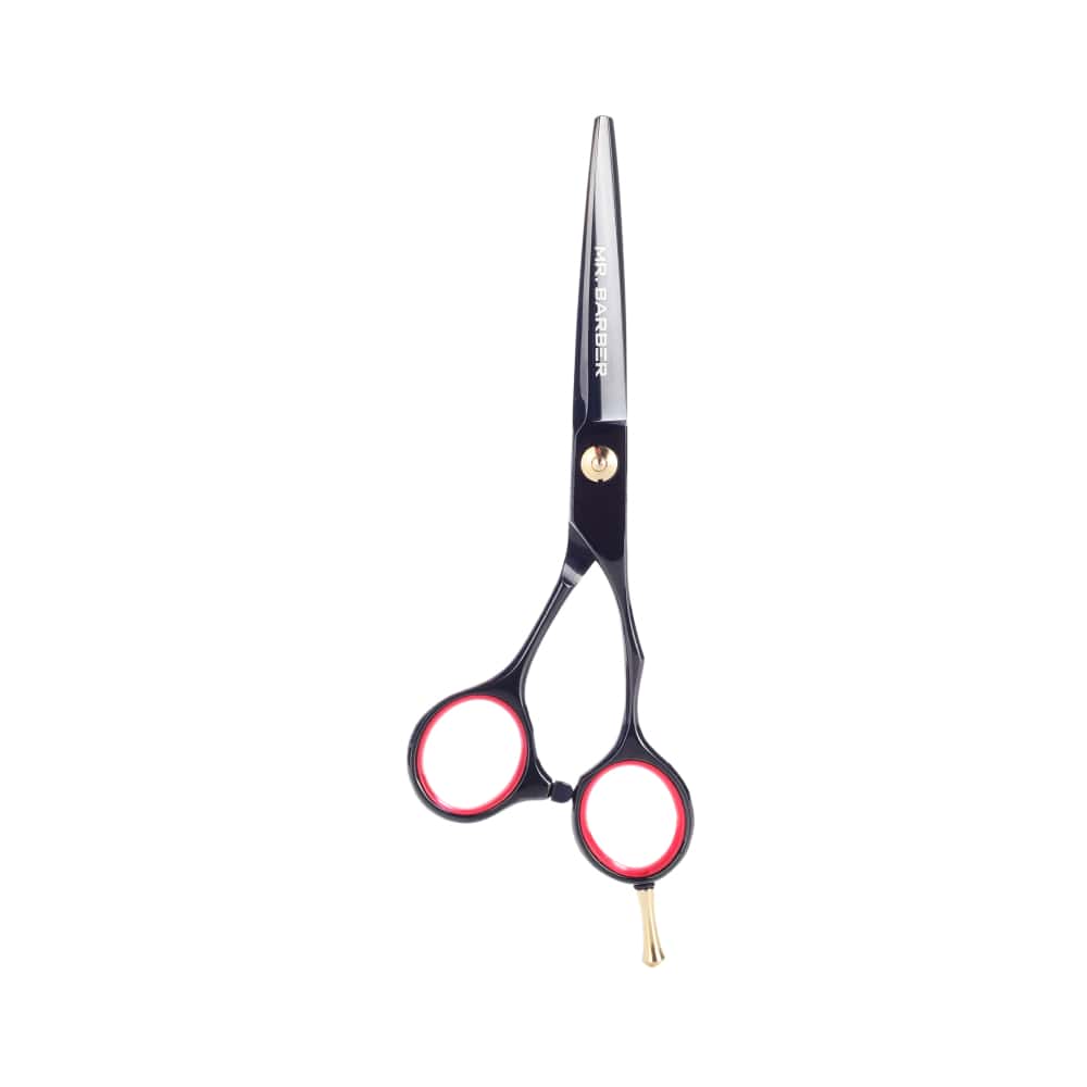 Mr Barber Titanium Edge Series 5.5 inch (14 cm), Stainless Steel Professional Hair Cutting Scissors -Silver Ergonomic Design - 1 Piece