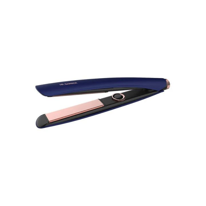 Mr. Barber MB-SRP Supreme Pro Hair Straightener, Styler With 3D Smooth Shine, Temperature Setting, Professional Flat Ion (Blue)