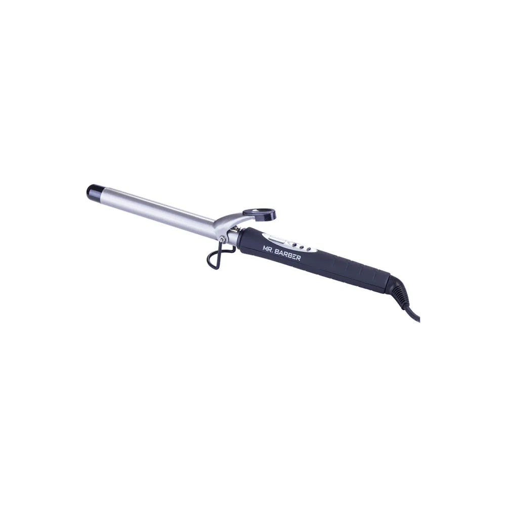 Mr Barber Curl On Curling Tong 22mm Ceramic Infused Barrel, Hair Curling Tong - Black Hair Curler