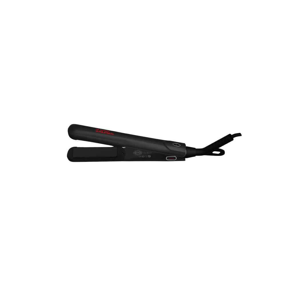 Mr Barber Ultra Straits, Tourmaline Ceramic Plates, Professional Hair Straightener - Black Flat Iron