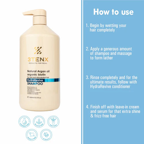 3TENX - HYDRA REVÍVE SHAMPOO (1000ml)