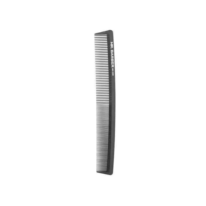 Mr. Barber Carbon Comb MB-CO01 | Heat-Resistant Professional Hair Styling Comb with Rounded Tips (1 Piece)