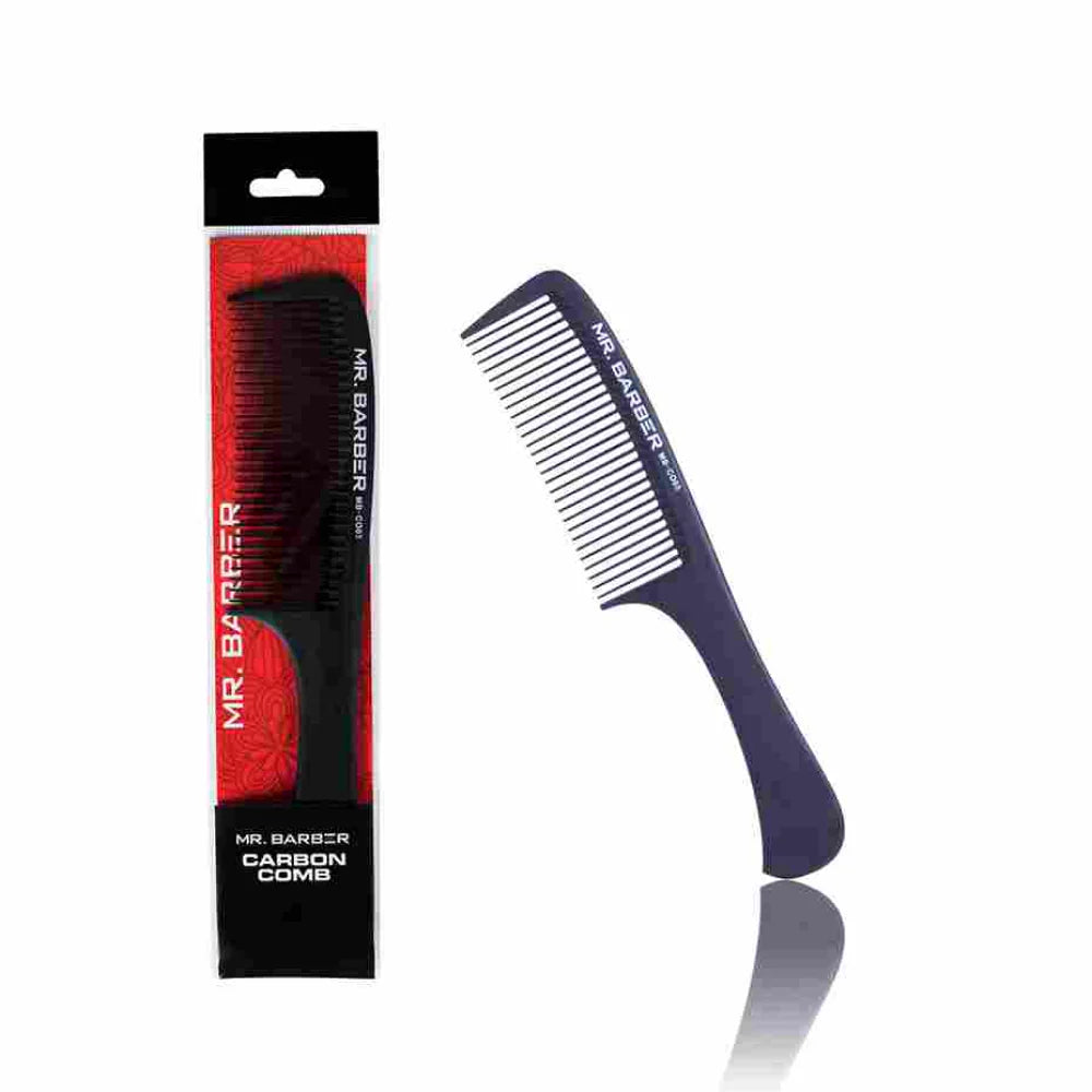 Mr. Barber Wide Tooth Detangling Comb MB-CO03 | Gentle Hair Detangler for Curly & Thick Hair (1 Piece)