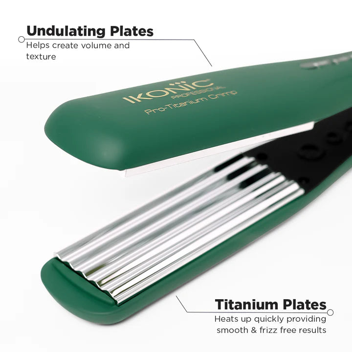 Ikonic Professional Pro Titanium Crimp Hair Crimper