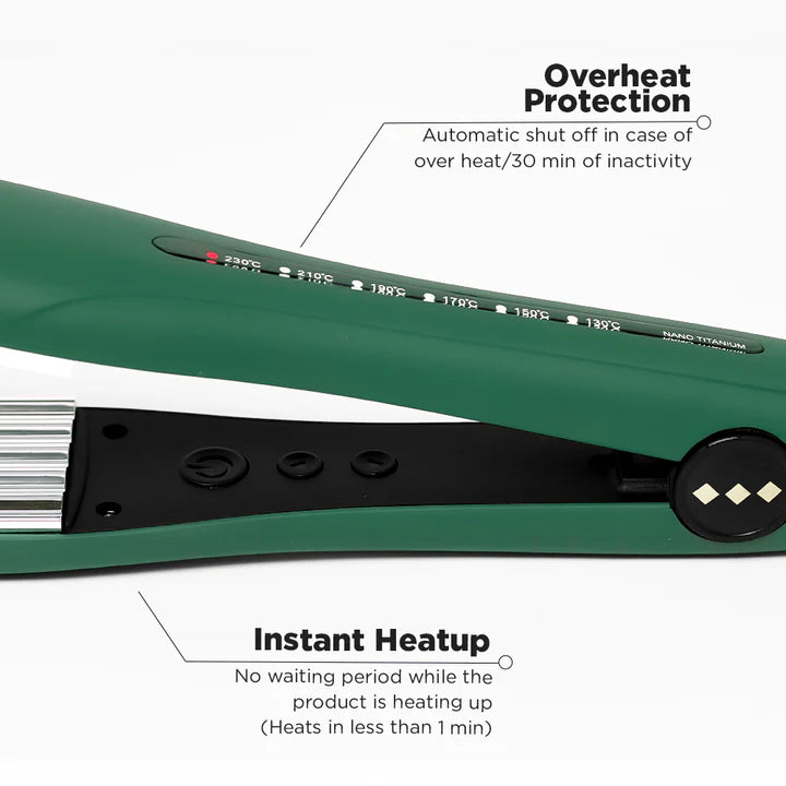 Ikonic Professional Pro Titanium Crimp Hair Crimper