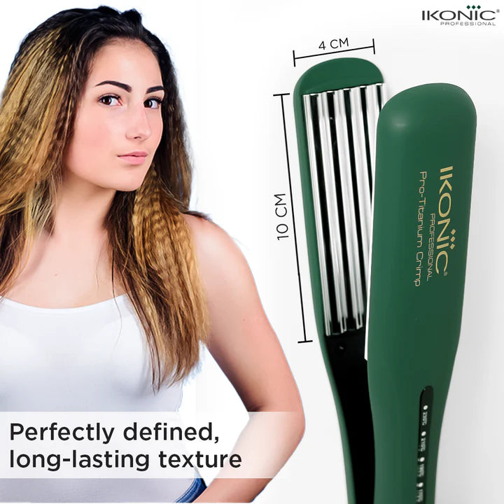 Ikonic Professional Pro Titanium Crimp Hair Crimper