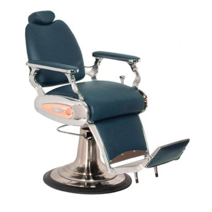 Johnson Barber Chair – Hydraulic Reclining Salon Chair with Adjustable Headrest