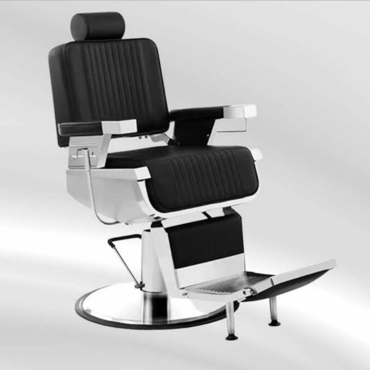 Kenneth Barber Chair – Hydraulic Reclining Salon Chair with Adjustable Headrest