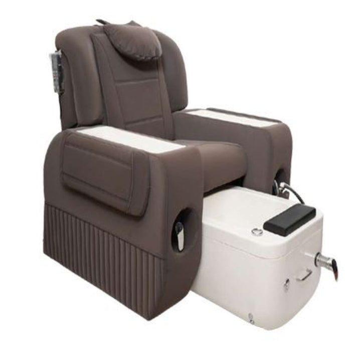 Delmore - Magnum Pedicure Sofa – Multifunctional Manicure-Pedicure Chair with Massage, Electric Recliner & Built-in Tubs