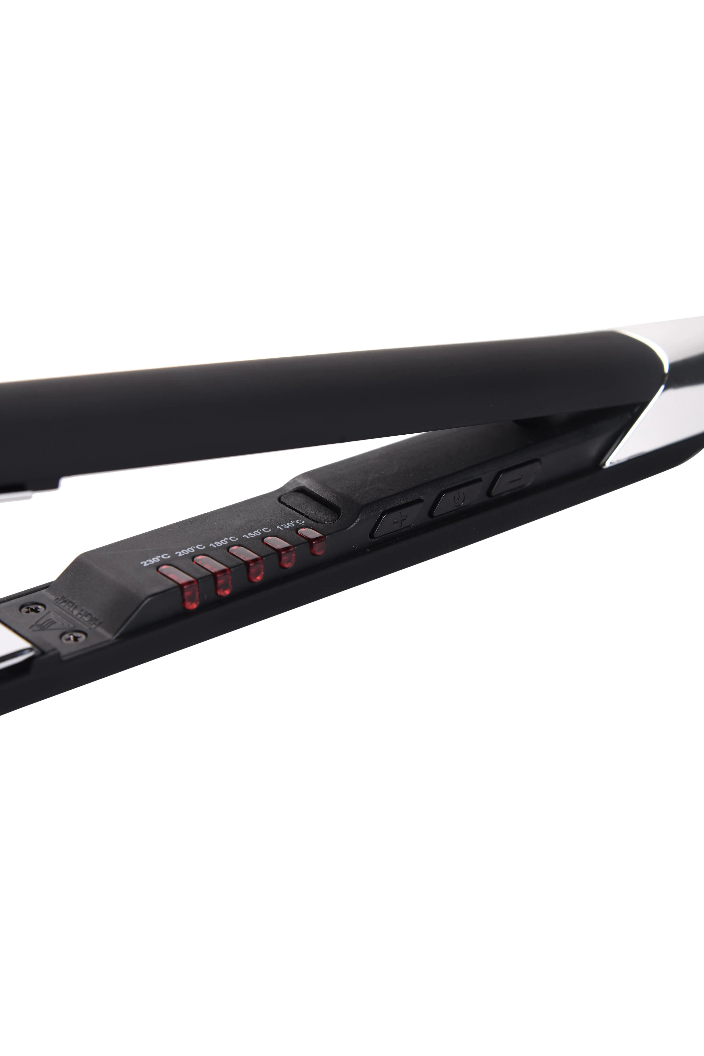 Mr. Barber Straits N Shine Slim Titanium Plates, Professional Hair Straightener - Black Flat Iron
